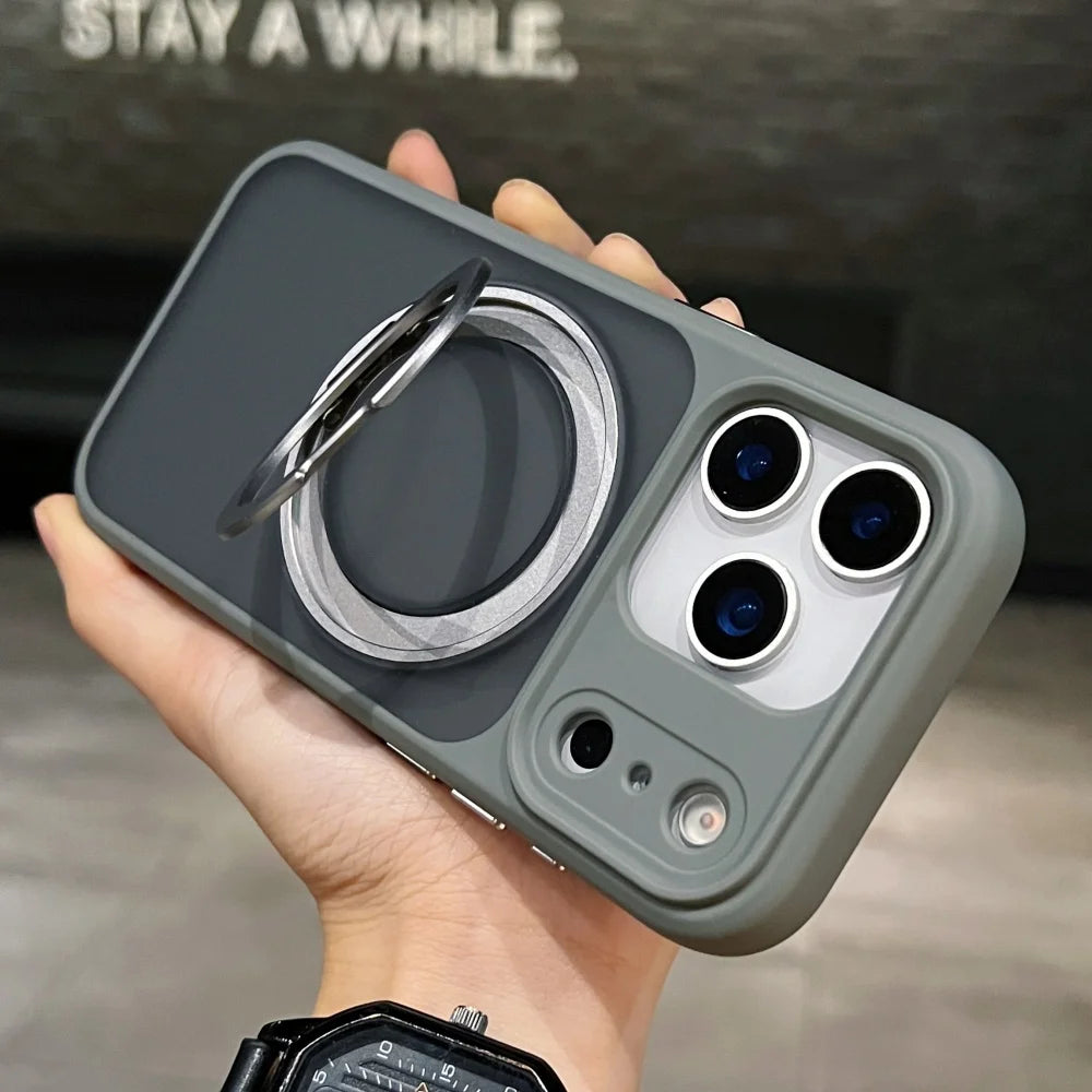 MagSafe Matte Rotating Stand iPhone Case