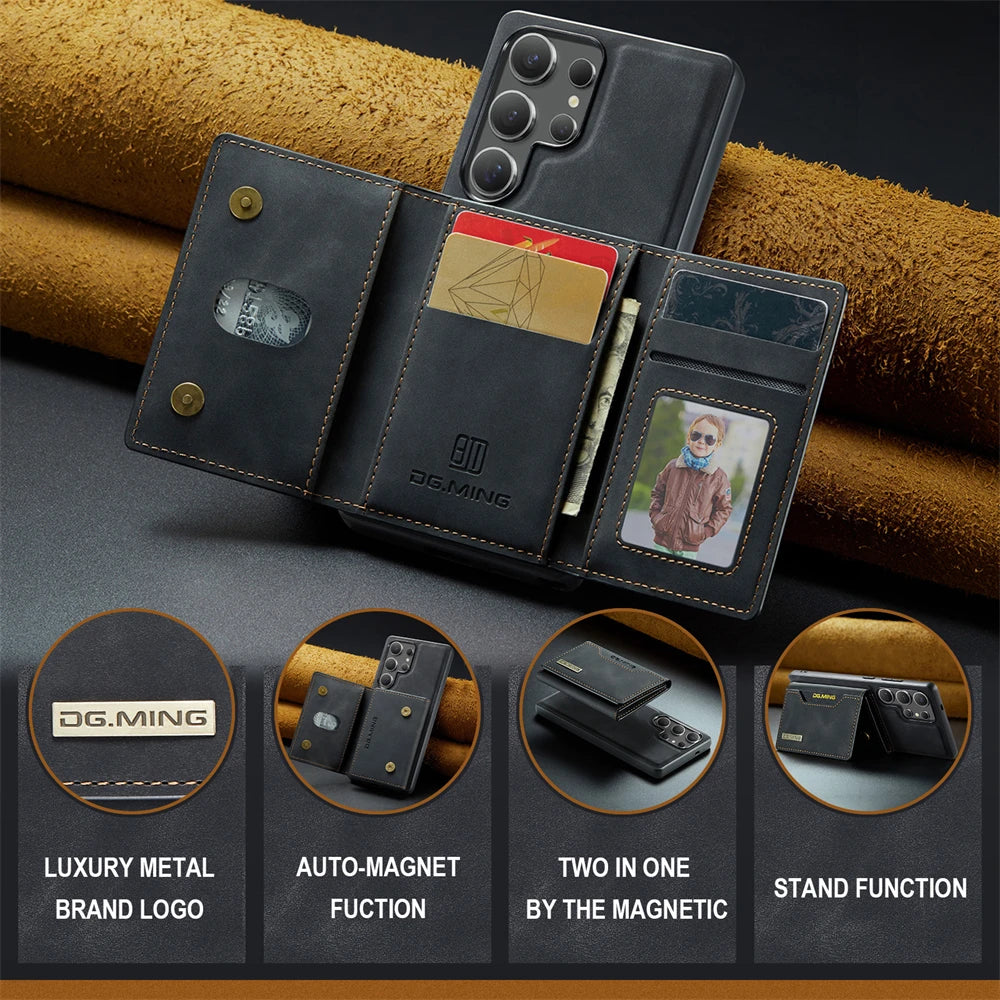 Magnetic Card Wallet Case for Samsung