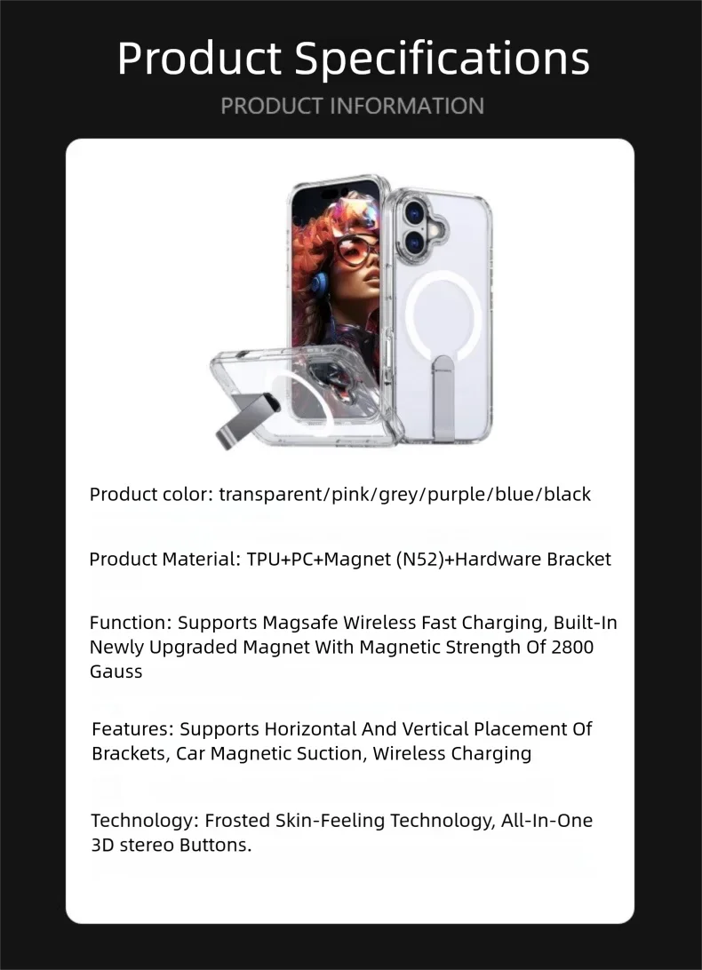 MagSafe Stand Clear & Matte iPhone Case