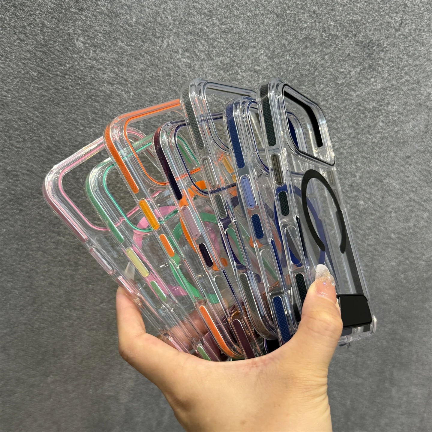 Transparent Orange MagSafe Acrylic Case