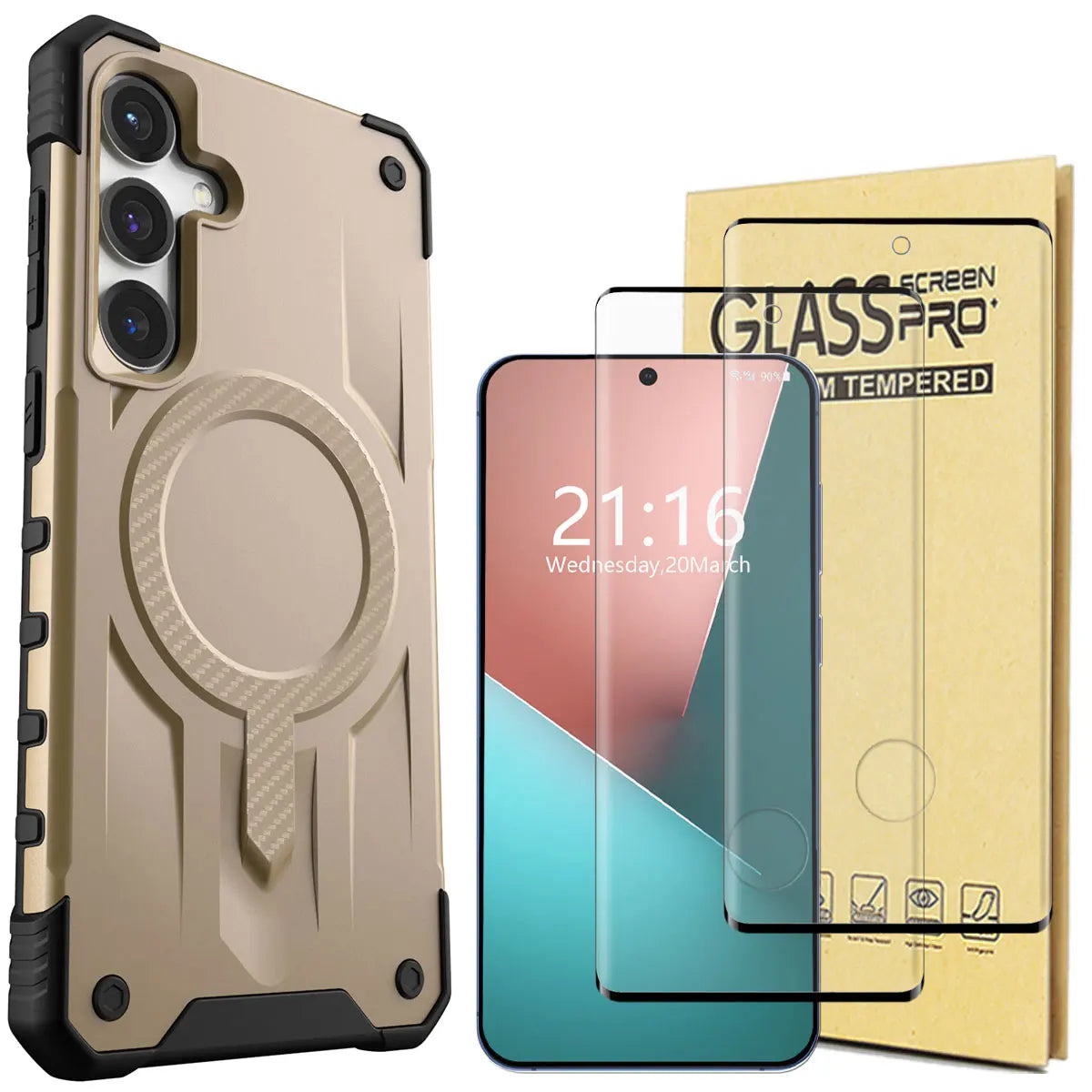 Samsung Galaxy S Case with Dual Glass