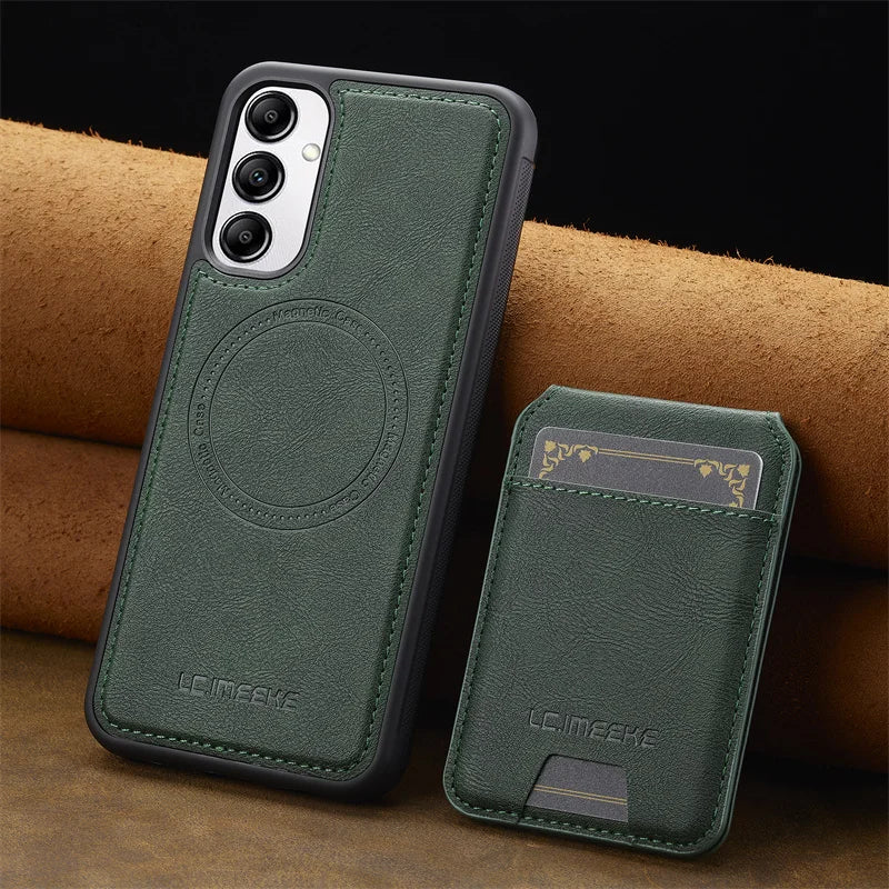 MagSafe Leather Card Holder Case Samsung